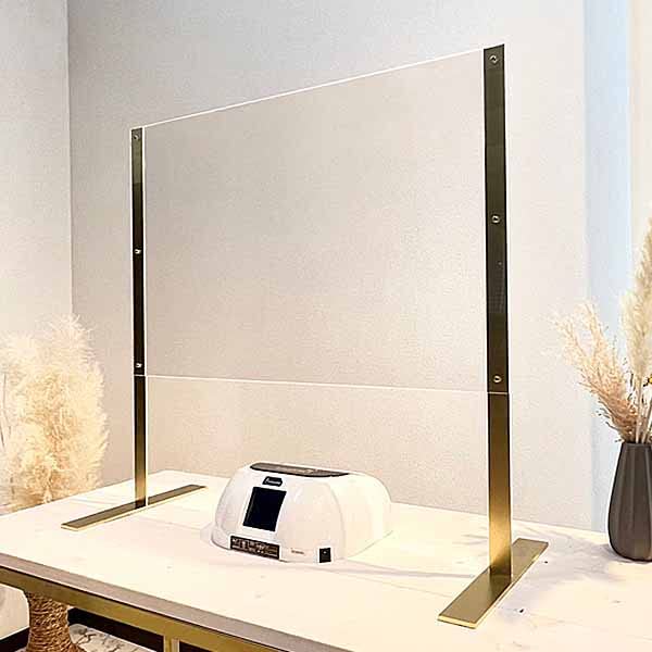 飛沫防止パネル アイアンブラウン